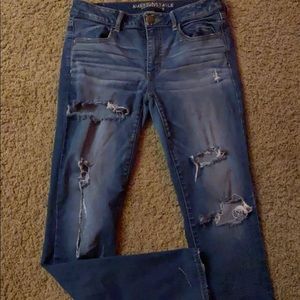 American eagle jeans size 12 dark blue